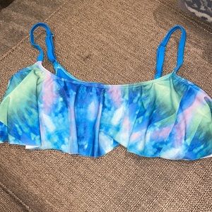 Super cute blue swimsuit top